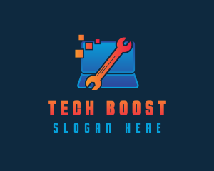 Upgrade - Digital Tech Lab logo design