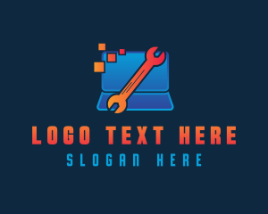 Laptop Repair - Digital Tech Lab logo design