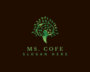 Tree Nature Woman logo design