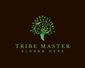 Tree Nature Woman logo design