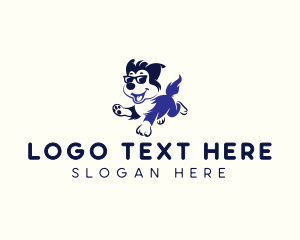 Dog Breeder - Cool Sunglasses Dog logo design