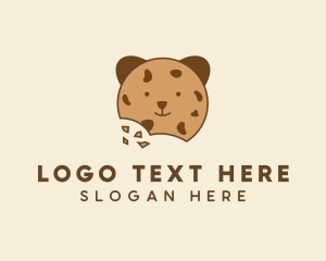 Pastry Chef - Bear Choco Chip Cookie logo design
