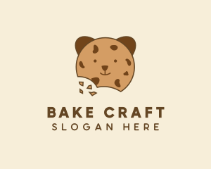 Bear Choco Chip Cookie logo design