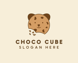 Bear Choco Chip Cookie logo design