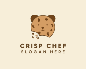 Bear Choco Chip Cookie logo design