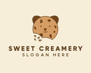 Bear Choco Chip Cookie logo design