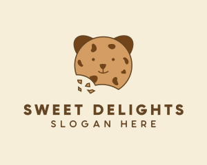 Bear Choco Chip Cookie logo design