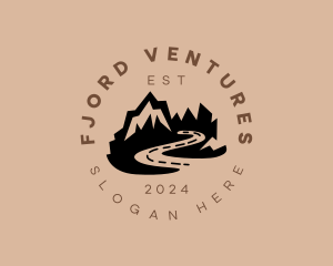 Fjord - Mountain Road Adventure logo design