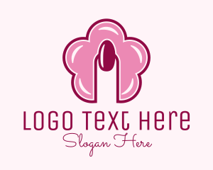 Pedicure - Flower Nail Style logo design