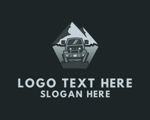 Drive - Mountain Car Travel logo design