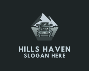 Mountain Car Travel logo design