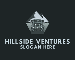 Hillside - Mountain Car Travel logo design