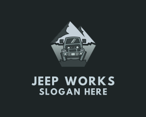 Mountain Car Travel logo design