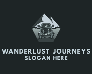 Roadtrip - Mountain Car Travel logo design