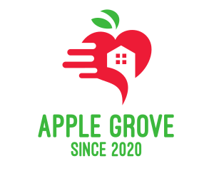 Red Apple House Delivery logo design