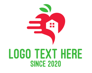 Grocery Store - Red Apple House Delivery logo design