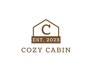 Cabin - Wood House Cabin logo design