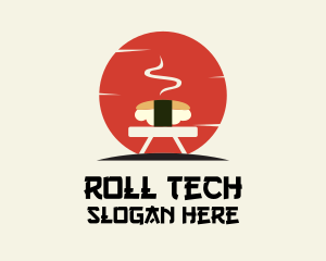 Roll - Japanese Sushi Grill logo design