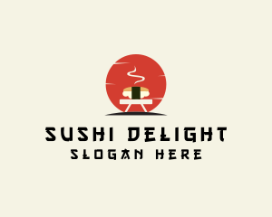 Japanese Sushi Grill logo design