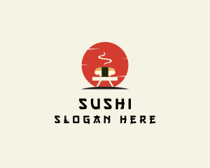 Japanese Sushi Grill logo design