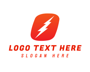 Service - Lightning  Letter O logo design