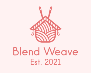 Interweave - Pink House Crochet logo design