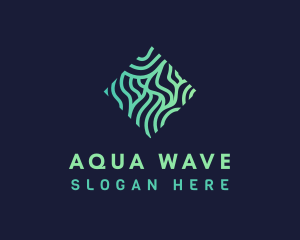 Generic Wave Pattern Diamond logo design