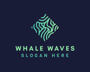 Generic Wave Pattern Diamond logo design