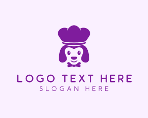 Violet - Dog Puppy Chef logo design