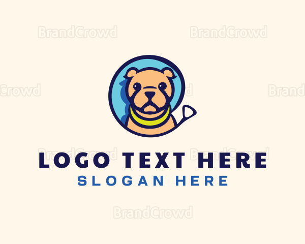 Pet Dog Leash Logo