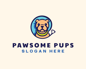 Dog - Pet Dog Leash logo design