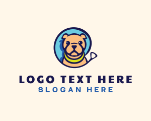 Grooming - Pet Dog Leash logo design