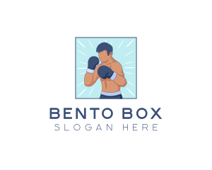 Male Boxing Sport logo design