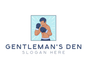 Male - Male Boxing Sport logo design