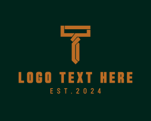 Letter T - Investment Banking Key Letter T logo design