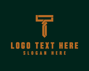 Trenching - Industrial Company Letter T logo design