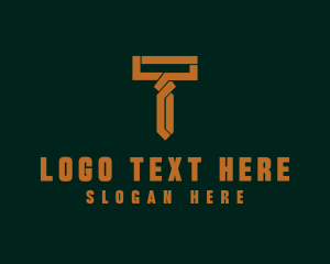 Contractor - Industrial Company Letter T logo design