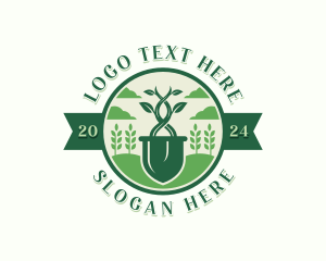 Gardening - Shovel Plant Landscaping logo design