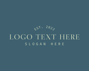 Wordmark - Elegant Luxury Company logo design