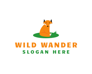 Cute Wild Fox logo design