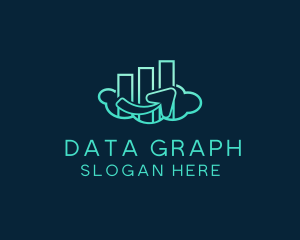 Cloud Graph Statistics logo design