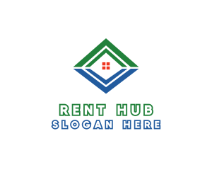 Rent - Diamond House Realty logo design