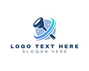 Polish - Plunger Sanitation Cleaning logo design