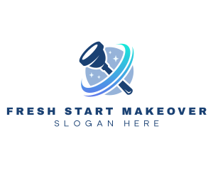 Makeover - Plunger Sanitation Cleaning logo design