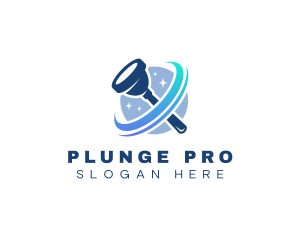 Plunger - Plunger Sanitation Cleaning logo design