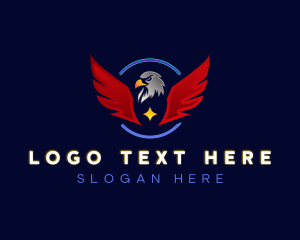 Eagle - Winged Crest Eagle logo design