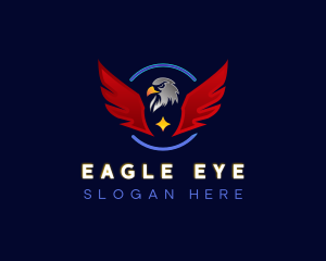 Winged Crest Eagle logo design