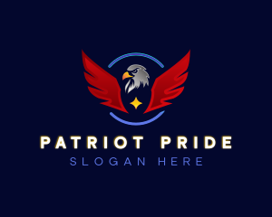 Winged Crest Eagle logo design