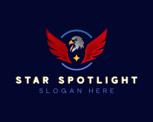 Winged Crest Eagle logo design