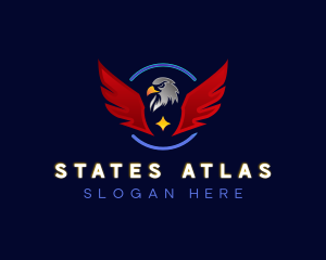 Winged Crest Eagle logo design